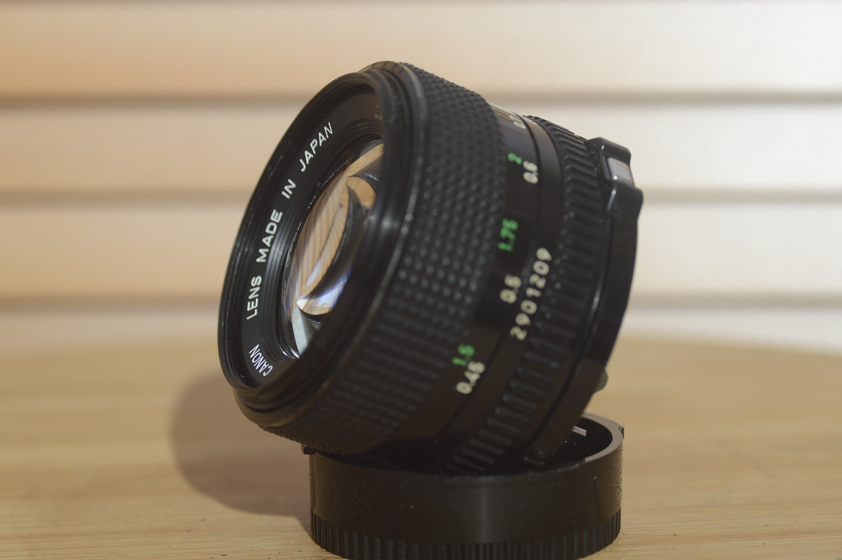 Vintage Canon FD 50mm f1.4 lens. These are just fantastic prime lenses