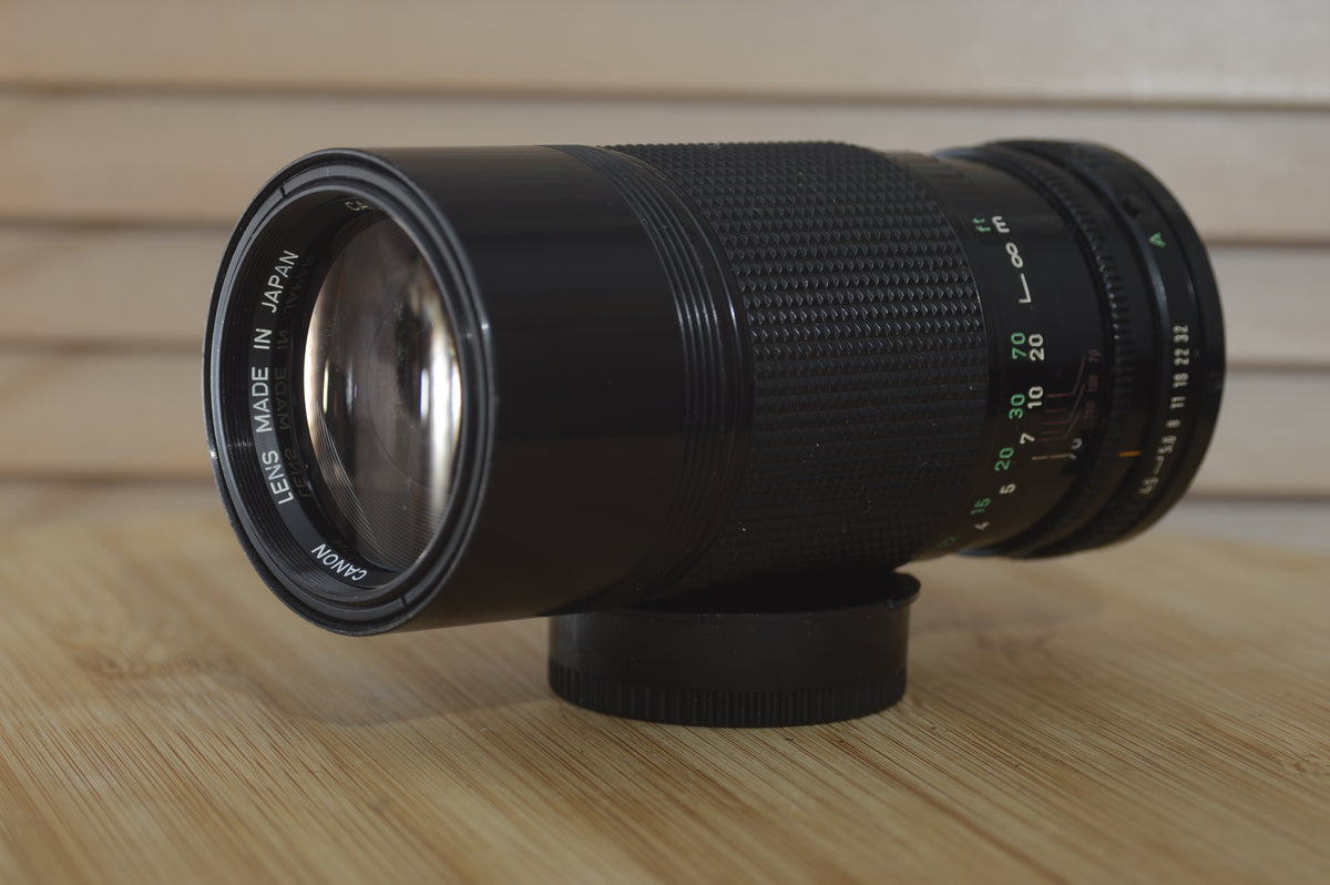 Canon FD 70-150mm f4.5 Zoom Lens. Lovely sharp optics. Fantastic range