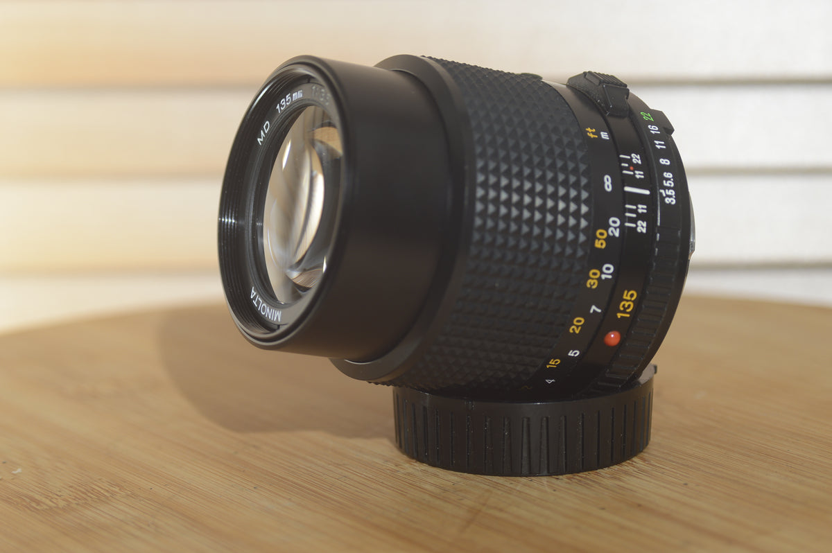 Minolta MD 135mm Prime f2.8 lens. Fantastic condition portrait lens