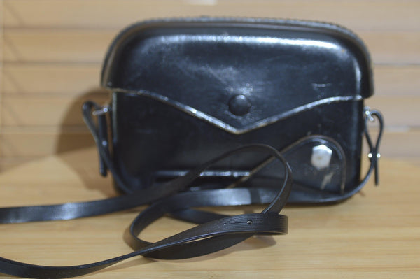 Beautiful Canon Black Leather Case for Canon Rangefinder. - Rewind Cameras 