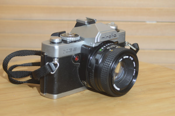 Minolta XG-9 camera with 50mm f1.7 lens. Fantastic Starter Camera