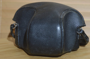 Vintage Nikkormat Black Leather Case with Strap. Ideal for protecting your SLR - Rewind Cameras 