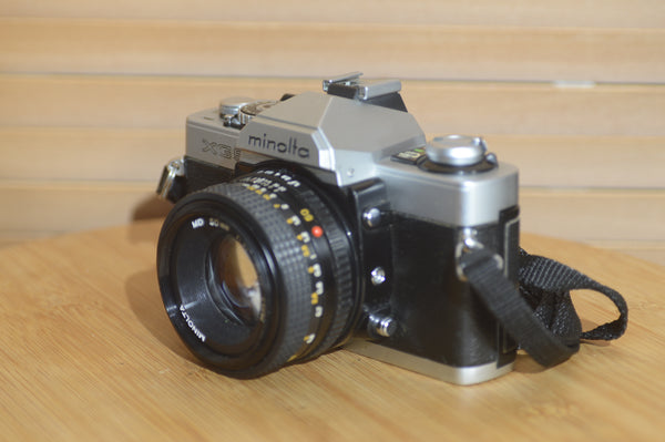 Minolta XG-9 camera with 50mm f1.7 lens. Fantastic Starter Camera