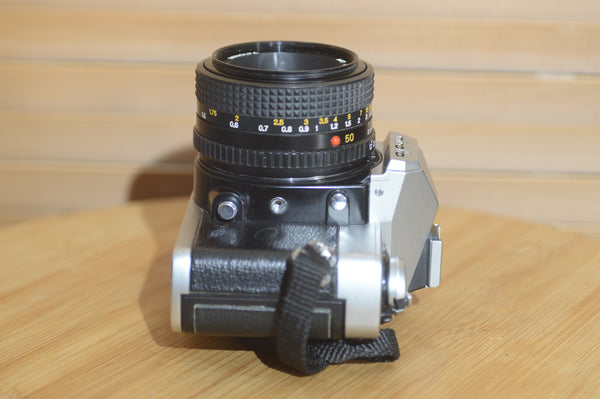 Minolta XG-9 camera with 50mm f1.7 lens. Fantastic Starter Camera