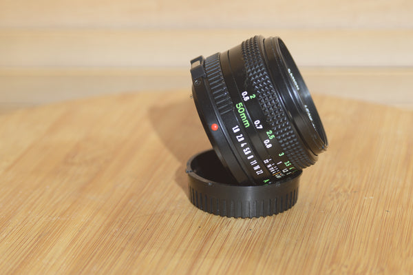 Canon FD 50mm f1.8 Prime lens. Fantastic Condition. Great bright lens.