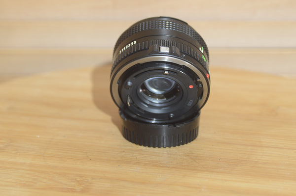 Canon FD 50mm f1.8 Prime lens. Fantastic Condition. Great bright lens.