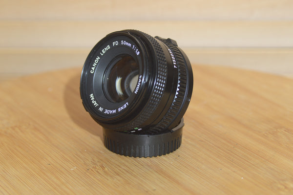 Canon FD 50mm f1.8 Prime lens. Fantastic Condition. Great bright lens.