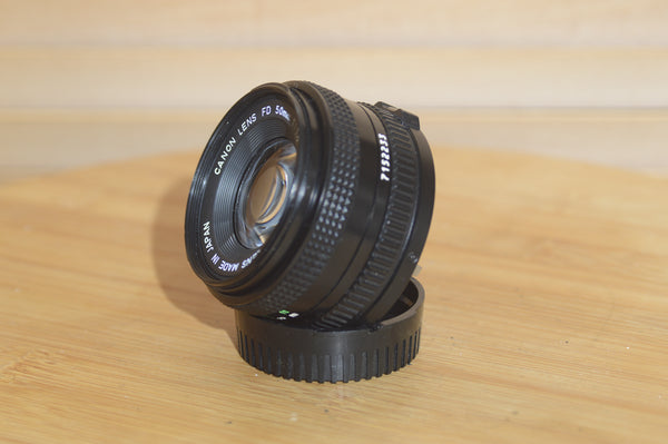 Canon FD 50mm f1.8 Prime lens. Fantastic Condition. Great bright lens.