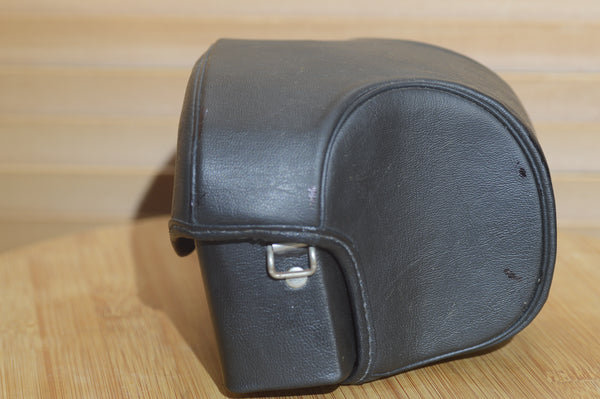 Beautiful Praktica Black Leather Camera Case. Fits Praktica MTL3, Nova.