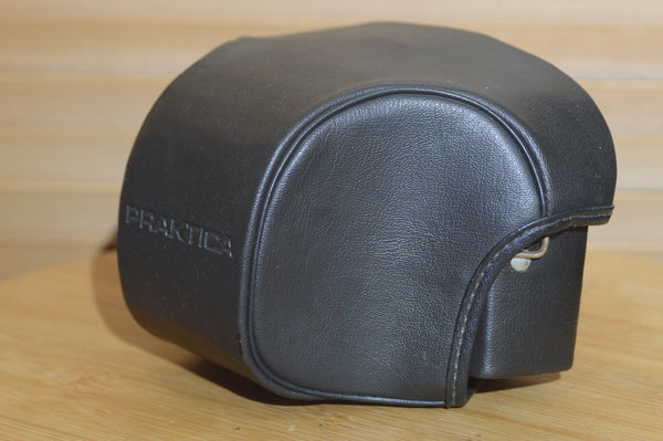 Beautiful Praktica Black Leather Camera Case. Fits Praktica MTL3, Nova.