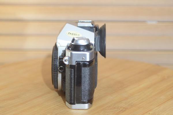 Gorgeous Canon AE1 P 35mm SLR body alone. Pair it with FD lens and away you go - Rewind Cameras 