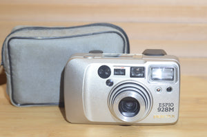 Pentax Espio 928M Compact Camera with case. Perfect 35mm to put in a pocket