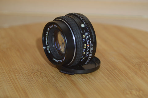 Beautiful Asahi Pentax-M SMC 50mm f1.7 PK lens.