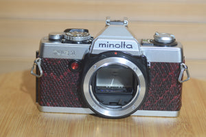 Minolta XG-1 camera with custom leatherette. Fantastic Starter Camera - Rewind Cameras 