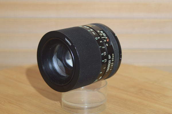 Rare Boxed Vintage Tamron 90mm f2.5 Macro SP Lens Adaptall 2. Fantastic condition.