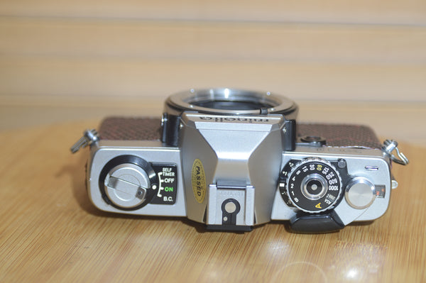 Minolta XG-1 camera with custom leatherette. Fantastic Starter Camera - Rewind Cameras 