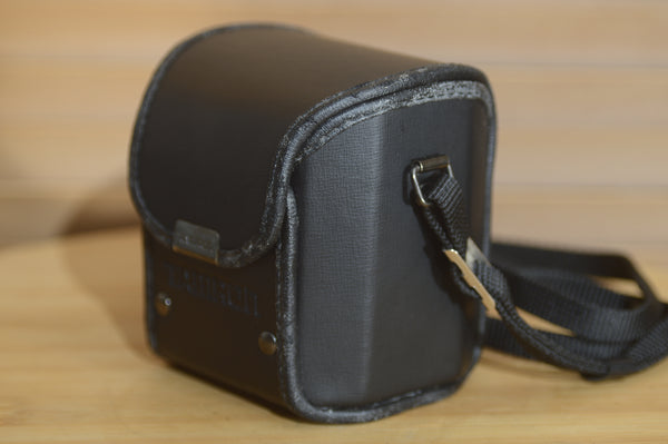 Vintage Tamron L-08 Adaptall 2 Hard Leather Lens Case. Perfect for protecting your Vintage lenses. - Rewind Cameras 