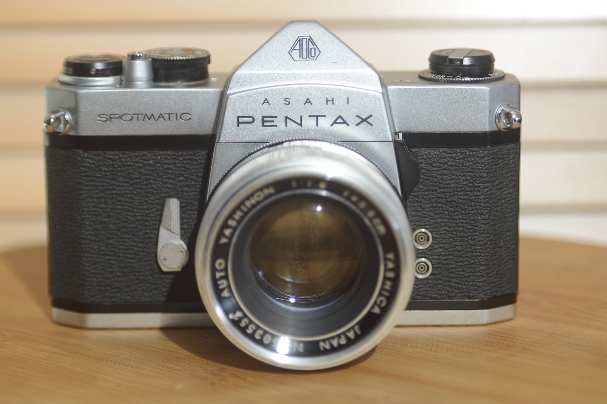 Asahi Spotmatic SP 35mm SLR Camera With Yashinon 5.5cm f1.8. - Rewind Cameras 