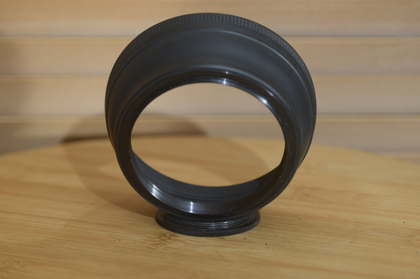 Vintage Universal Lens Hood 72mm.Perfect for preventing glare on your subject - Rewind Cameras 