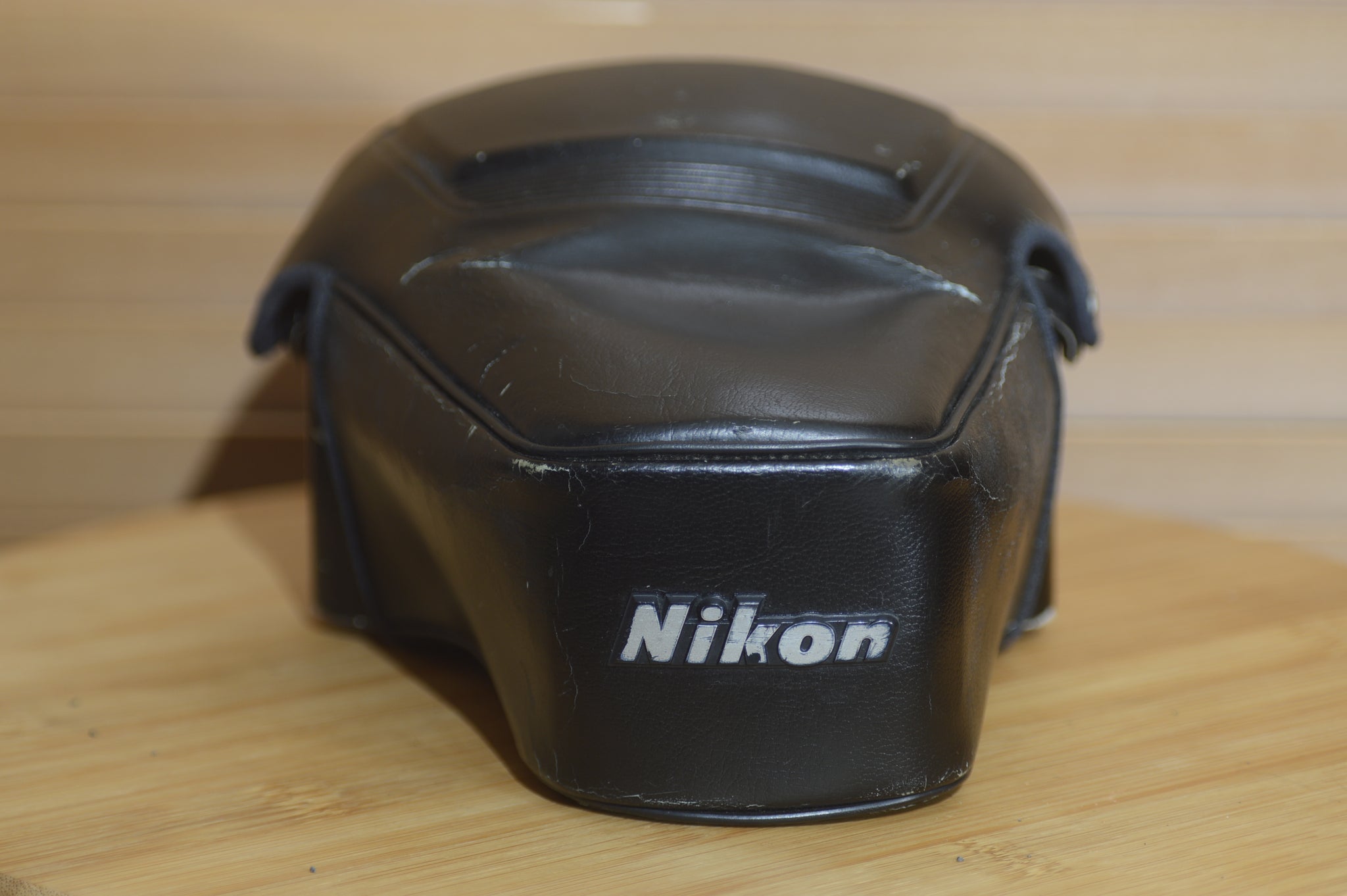 Beautiful Black Nikon CF-33 Camera Case. Nikon FG, FG20 with standard and short telephoto lenses - Rewind Cameras 