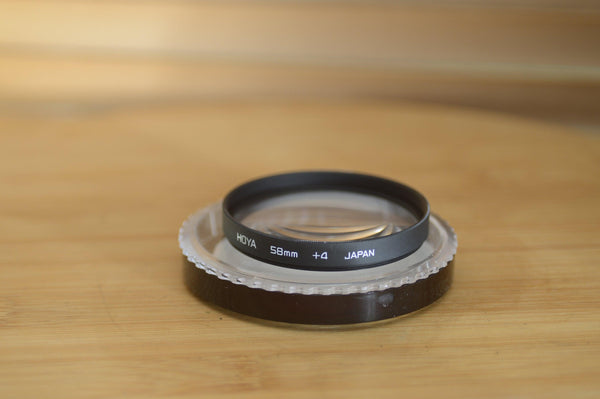 Boxed Hoya 58mm Close Up +4 filter in Original case. Perfect for Macro. - Rewind Cameras 