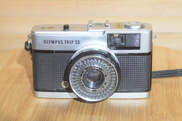 Vintage Boxed Olympus Trip 35 compact camera.