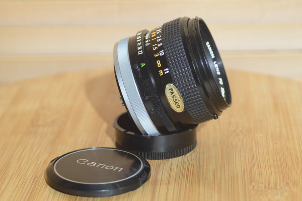 Vintage Canon FD 35mm f3.5 Wide Angle Lens. Almost Mint Condition!