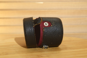 Fantastic Takumar 28mm f3.5 Hard Leather Lens Case. Perfect for protecting your Vintage lenses. - Rewind Cameras 