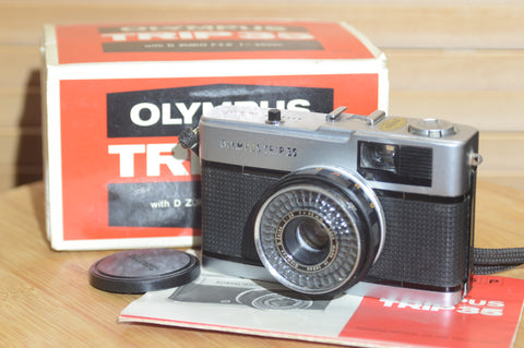 Vintage Boxed Olympus Trip 35 compact camera. Good Condition