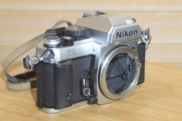 Boxed Vintage Nikon FA 35mm Film Camera with Nikon Strap.