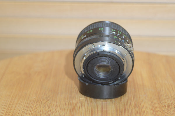 Vivitar 24mm f2.8 MC Nikon AI Fit lens. Good condition vintage wide angle lens