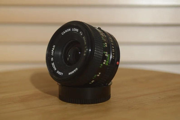 Vintage Canon FD 35mm f2.8 lens. This is a beautiful wide angle lens in superb condition! - Rewind Cameras 