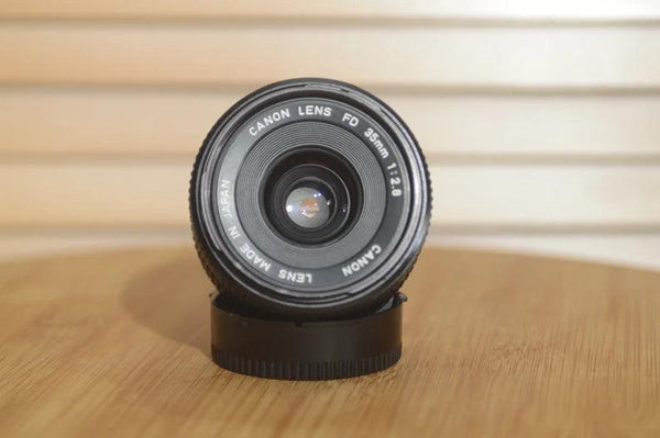 Vintage Canon FD 35mm f2.8 lens. This is a beautiful wide angle lens in superb condition! - Rewind Cameras 