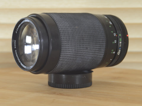 Vivitar 70-300mm f4.2-5.8 MC Macro Focusing Zoom FD lens. Good condition, cleaned and tested. Lovely addition to your Vintage Canon set up. - RewindCameras quality vintage cameras, fully test