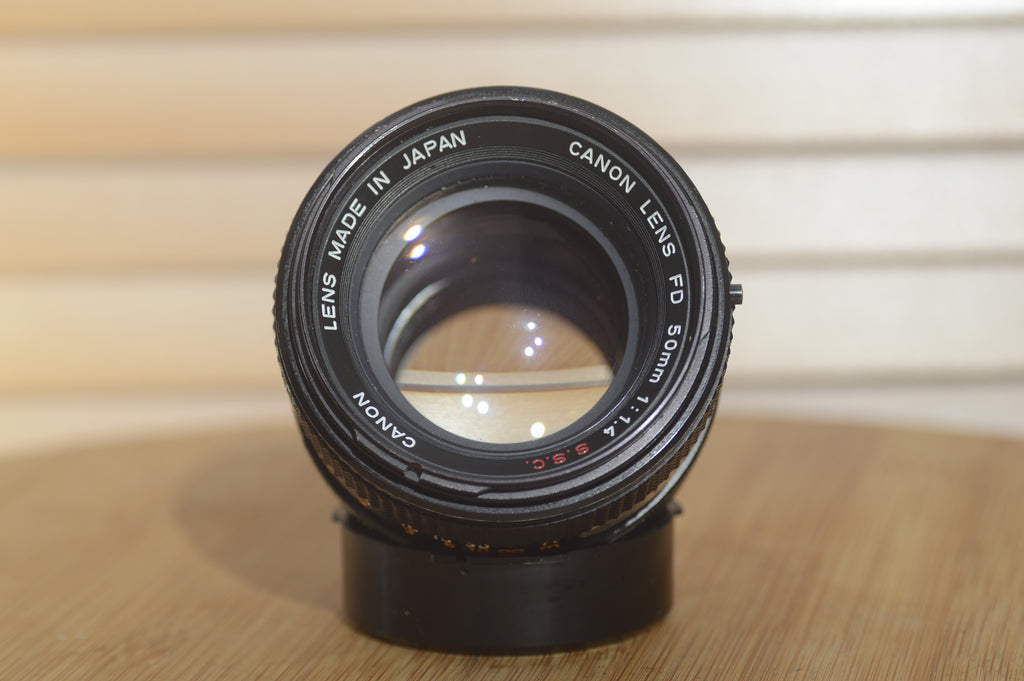 Vintage Canon FD 50mm f1.4 SSC lens. These are just fantastic 