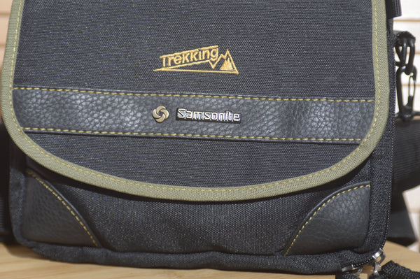 Vintage Samsonite Trekking camera bag with removable pouch. Wear over your shoulder or attach to your belt. Perfect addition to you kit. - RewindCameras quality vintage cameras, fully tested 