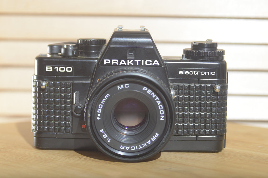 Classic Praktica B100 Electric With Prakticar Pentacon MC 50mm F1.8 Le ...