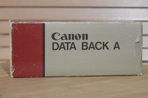 Boxed Canon Data Back very rare to find boxed date on your negs! - RewindCameras quality vintage cameras, fully tested and serviced