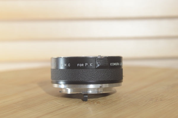 Telemore95 Komura KMC PK Tele converter - RewindCameras quality vintage cameras, fully tested and serviced
