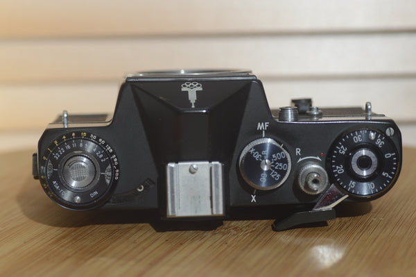 Vintage Black Zenit EM 35mm Camera. Fantastic Starter Camera - RewindCameras quality vintage cameras, fully tested and serviced