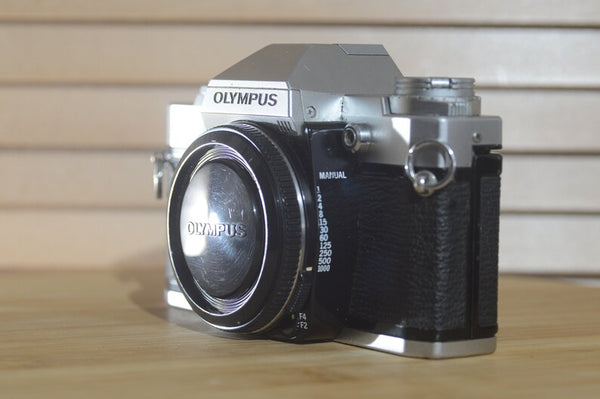 Charming Boxed Olympus OM30 35mm Camera. - RewindCameras quality vintage cameras, fully tested and serviced