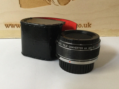 OM DIA Auto Tele 2x Converter with case. Perfect for doubling your focal length. Crisp optics lovely vintage OM fit.Grab yourself a bargain! - RewindCameras quality vintage cameras, fully tes