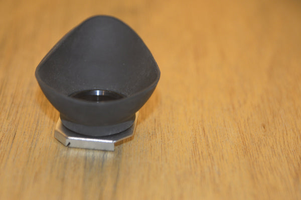 Black Tear drop eye cup. Great condition. Perfect for that little extra comfort. - RewindCameras quality vintage cameras, fully tested and serviced