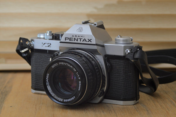 Classic Pentax Asahi K2 with Asahi SMC 50mm f1.7 lens. A stunning camera - RewindCameras quality vintage cameras, fully tested and serviced