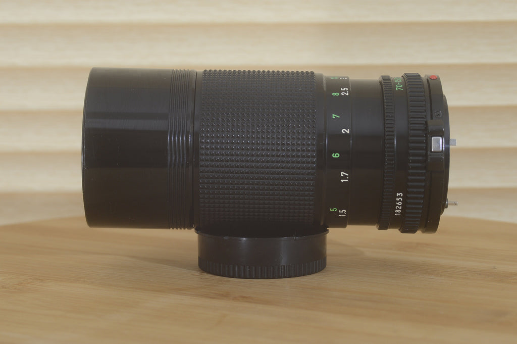 Canon FD 70-150mm f4.5 Zoom Lens. Lovely sharp optics.A 'must have