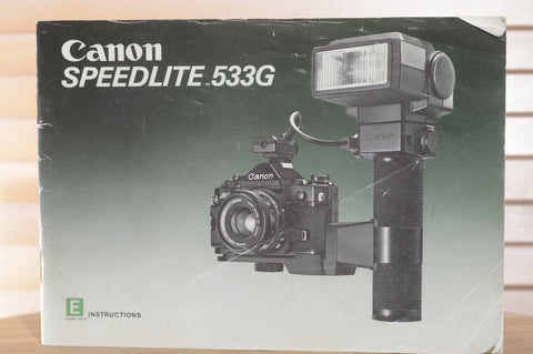 Selection of Vintage Canon Speedlite Instruction Manuals. Ideal equipment for all levels of photographers - RewindCameras quality vintage cameras, fully tested and serviced